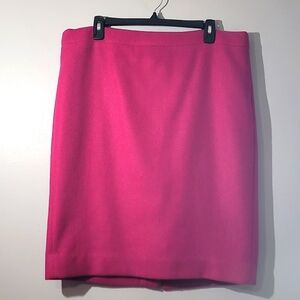 pink skirt wool size 14 jcrew